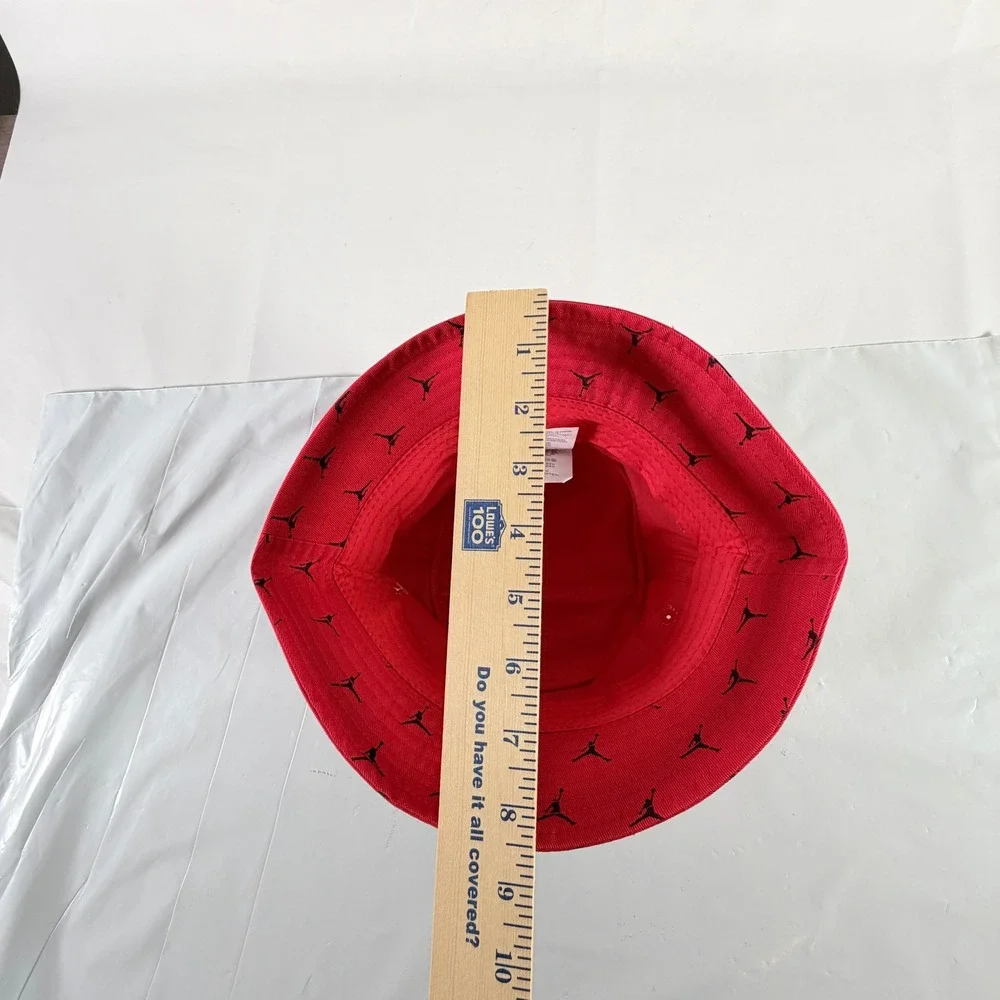 Jordan Boys Gym Red Allover Jumpman Bucket Hat Size 4-7 NWT‎